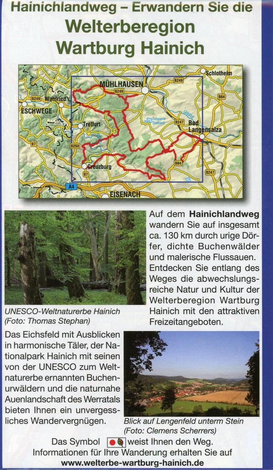 Bild: 9783869731360 | Hainichlandweg 1 : 35 000 | (Land-)Karte | Deutsch | 2017