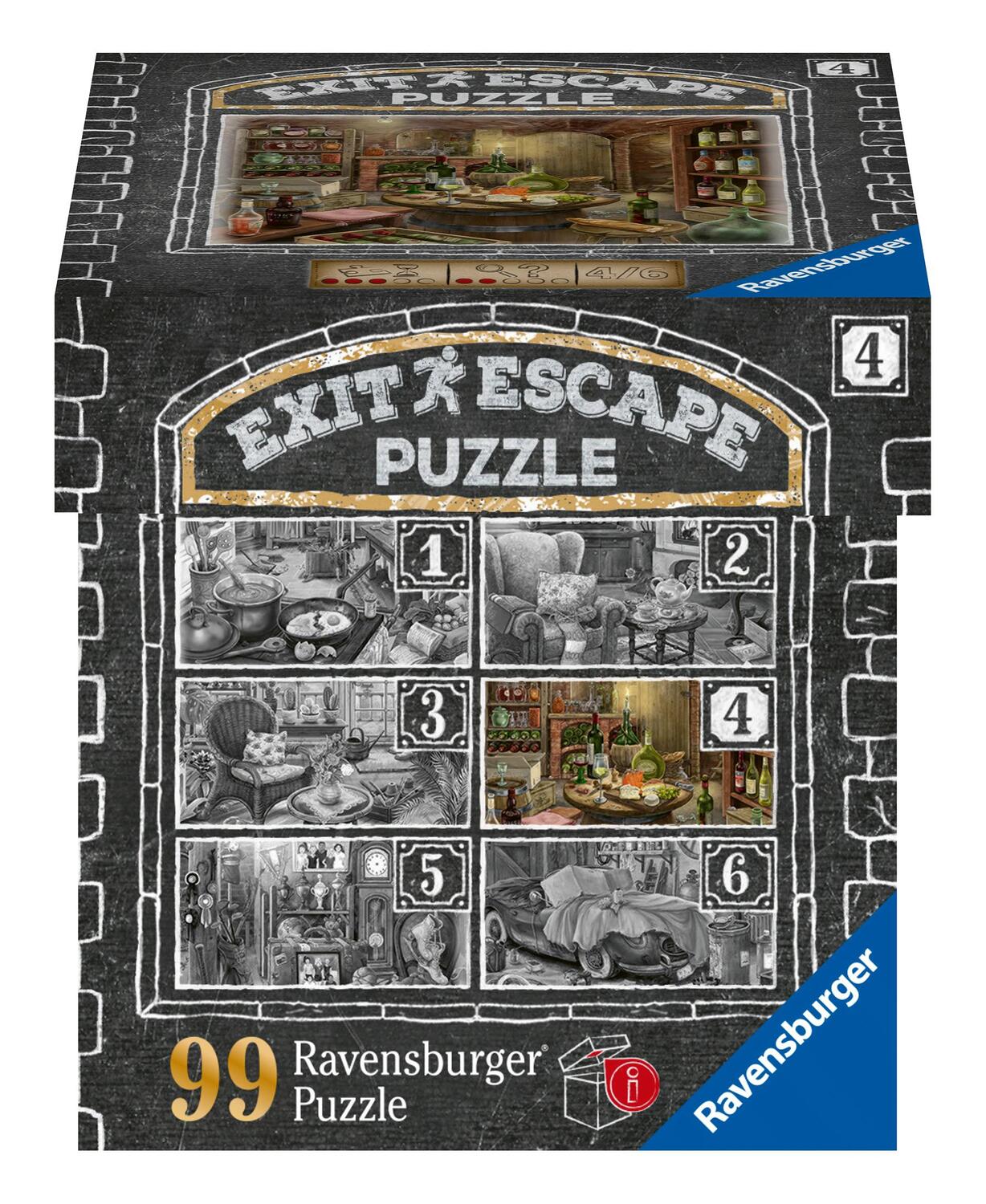 Cover: 4005556168804 | Ravensburger EXIT Puzzle 16880 - Im Gutshaus Weinkeller - 99 Teile...