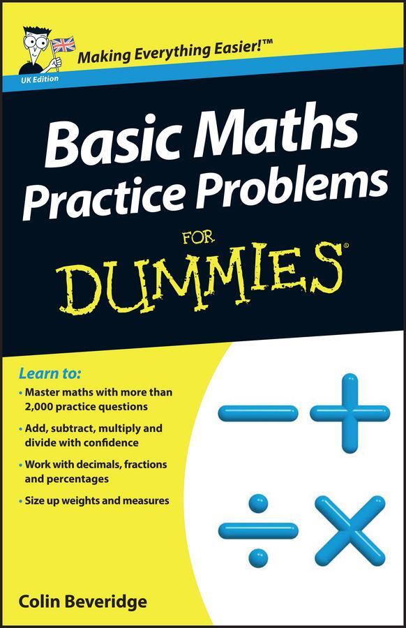 Cover: 9781118351628 | Basic Maths Practice Problems For Dummies | Colin Beveridge | Buch