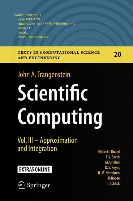 Cover: 9783319691091 | Scientific Computing | Vol. III - Approximation and Integration | Buch