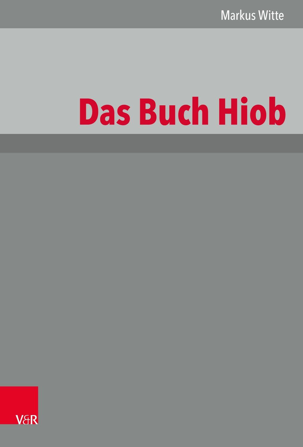 Cover: 9783525516430 | Das Buch Hiob | Markus Witte | Buch | Deutsch | 2021