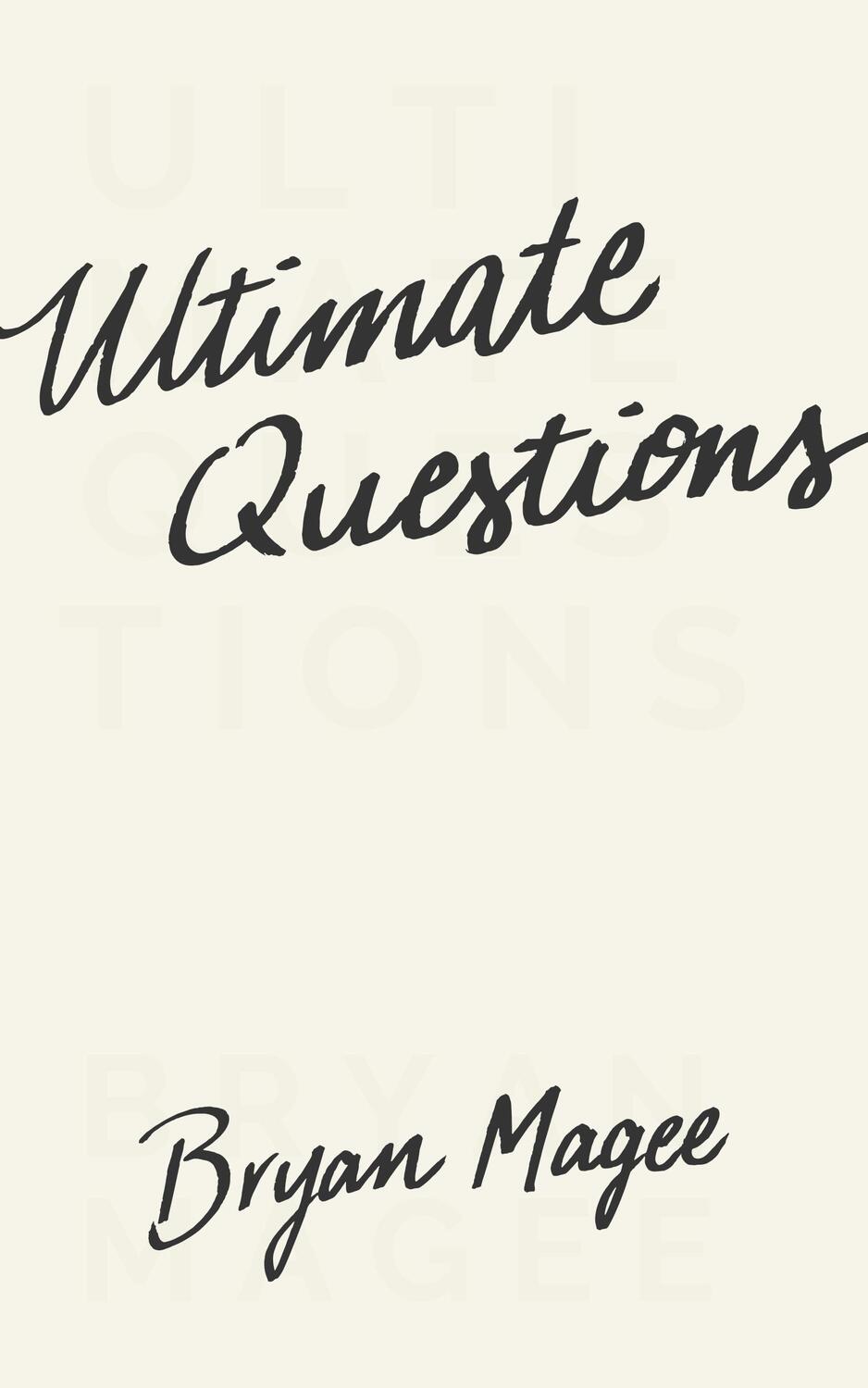 Cover: 9780691178127 | Ultimate Questions | Bryan Magee | Taschenbuch | Englisch | 2017