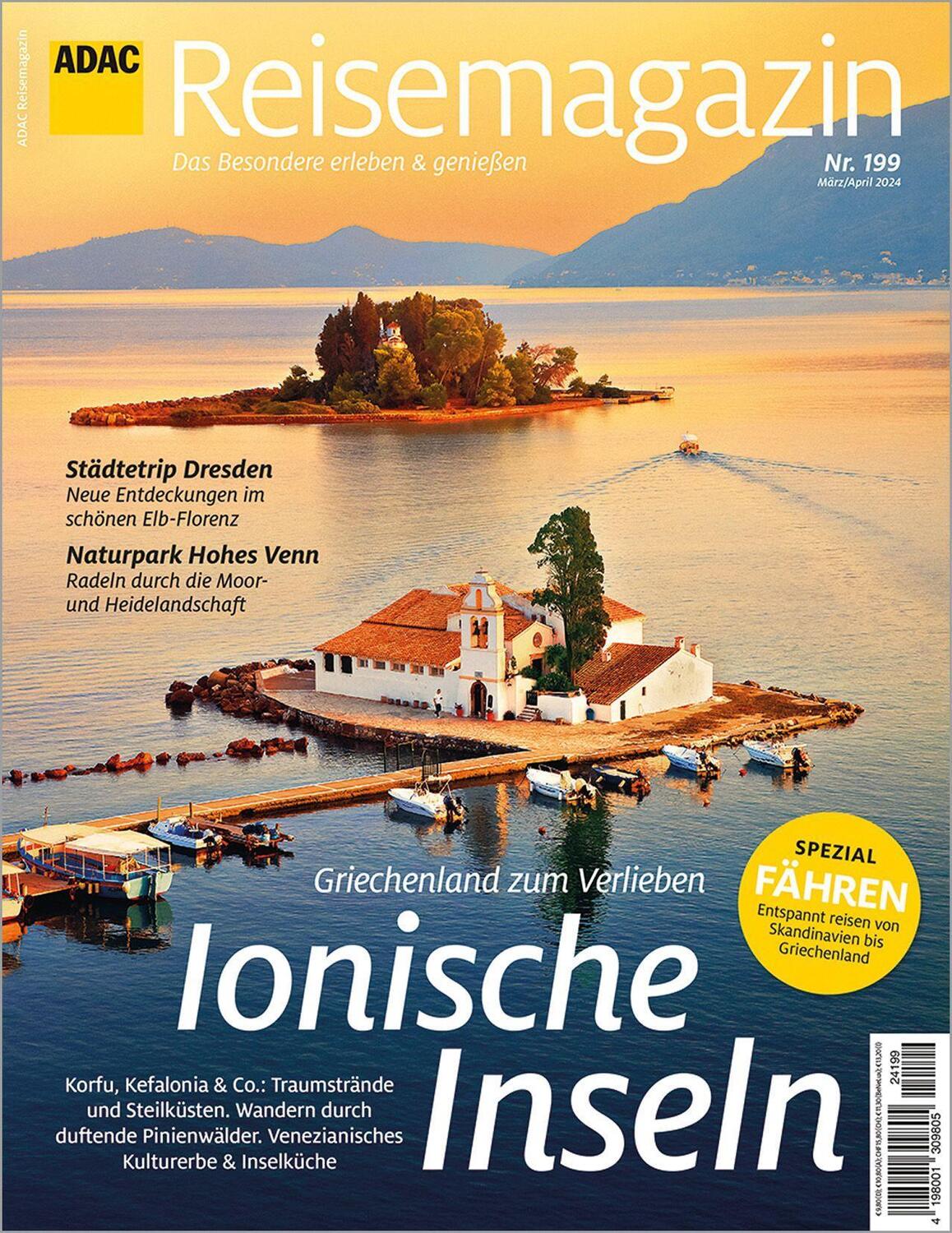 Cover: 9783986451172 | ADAC Reisemagazin mit Titelthema Ionische Inseln | Stuttgart | Buch