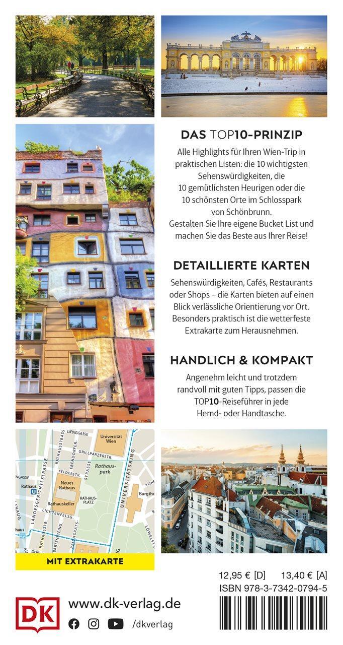 Rückseite: 9783734207945 | TOP10 Reiseführer Wien | DK Verlag - Reise | Taschenbuch | 160 S.