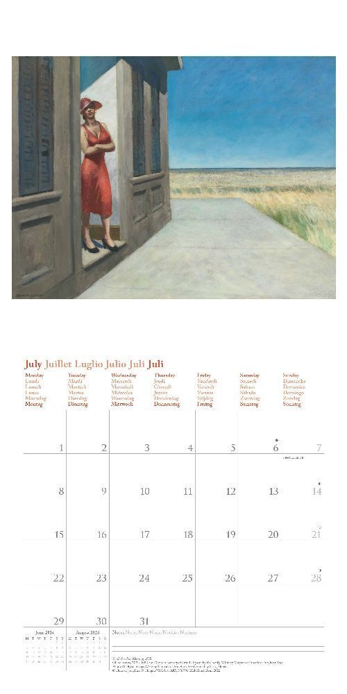 Bild: 4002725986481 | Edward Hopper 2024 - Wand-Kalender - Broschüren-Kalender - 30x30 -...