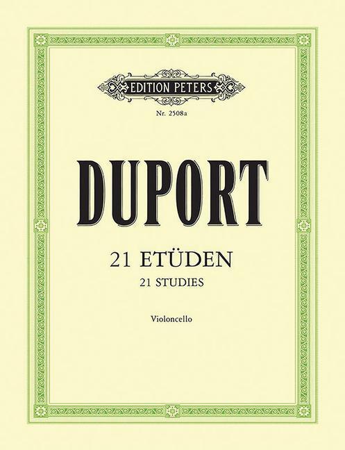 Cover: 9790014011666 | 21 Etüden für Violoncello | Jean-Louis Duport (u. a.) | Broschüre