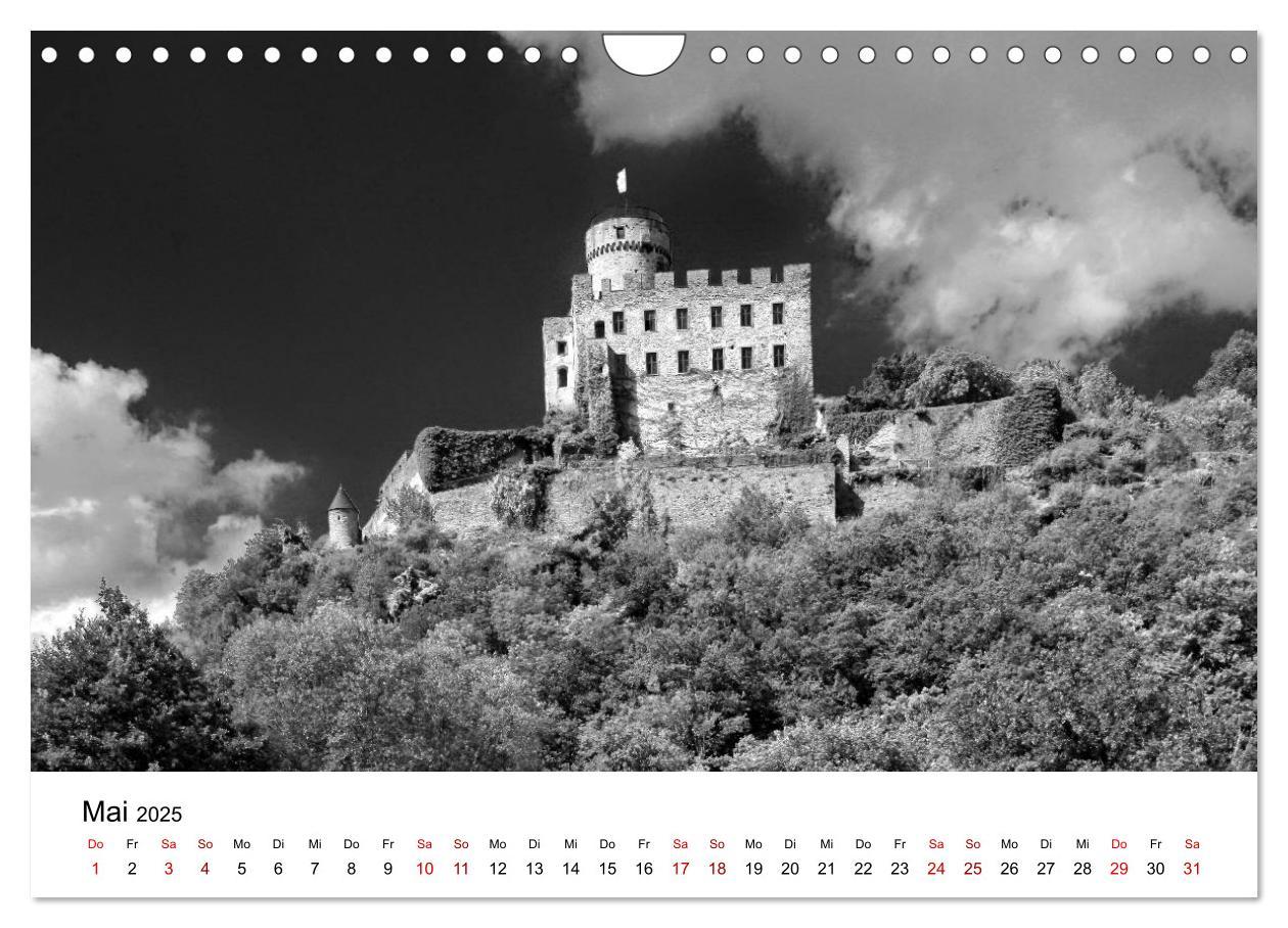 Bild: 9783435386604 | Burgen in schwarzweiß - Wie aus alten Zeiten (Wandkalender 2025 DIN...