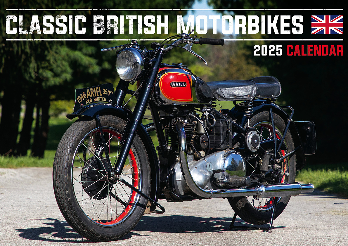 Cover: 9798893610710 | Classic British Motorbikes 2025 | Englische Motorräder | Kalender