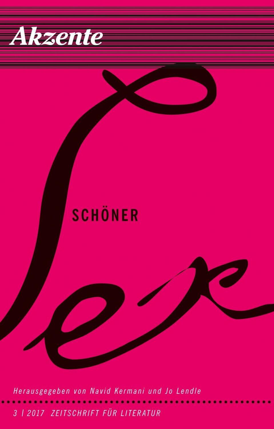 Cover: 9783446255647 | Schöner Sex | Edition Akzente 3/2017, Zeitschrift für Literatur | Buch