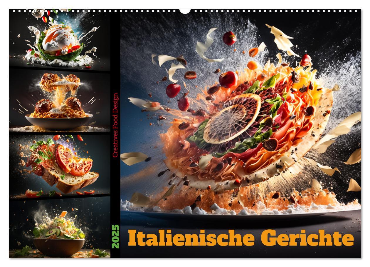 Cover: 9783383904868 | Italienische Gerichte (Wandkalender 2025 DIN A2 quer), CALVENDO...