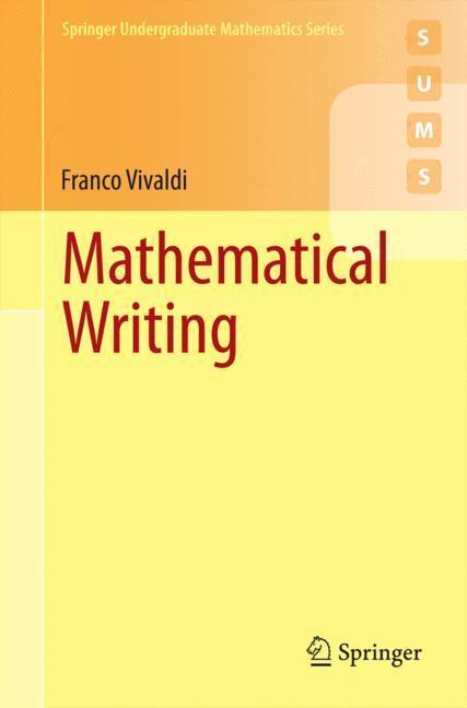 Bild: 9781447165262 | Mathematical Writing | Franco Vivaldi | Taschenbuch | Paperback | 2014