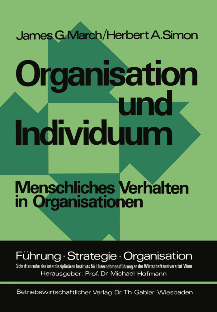 Cover: 9783409382113 | Organisation und Individuum | Menschliches Verhalten in Organisationen