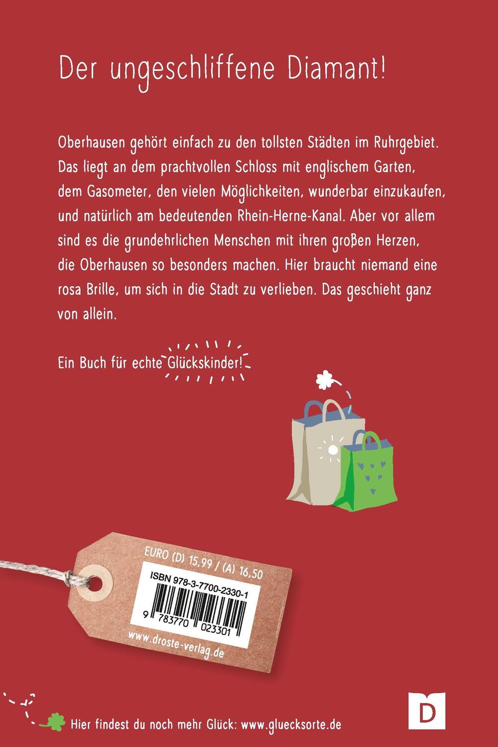 Rückseite: 9783770023301 | Glücksorte in Oberhausen | Fahr hin &amp; werd glücklich | Melanie Brozeit