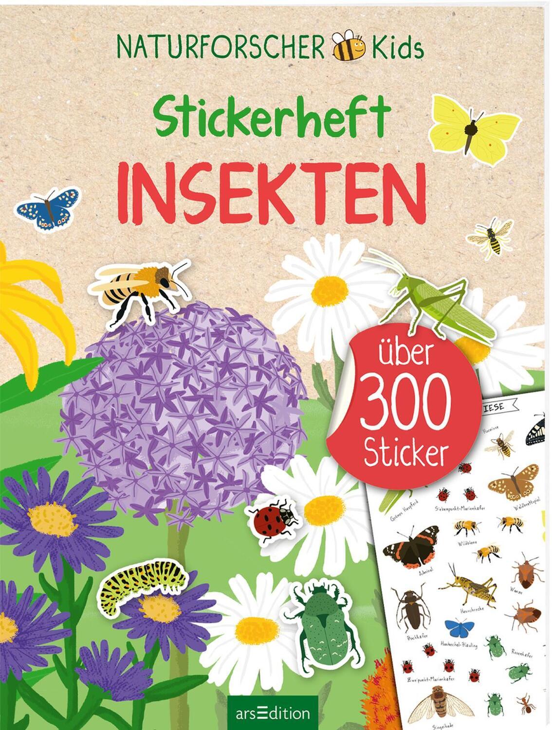 Cover: 9783845855875 | Naturforscher-Kids - Stickerheft Insekten | Über 300 Sticker | 40 S.