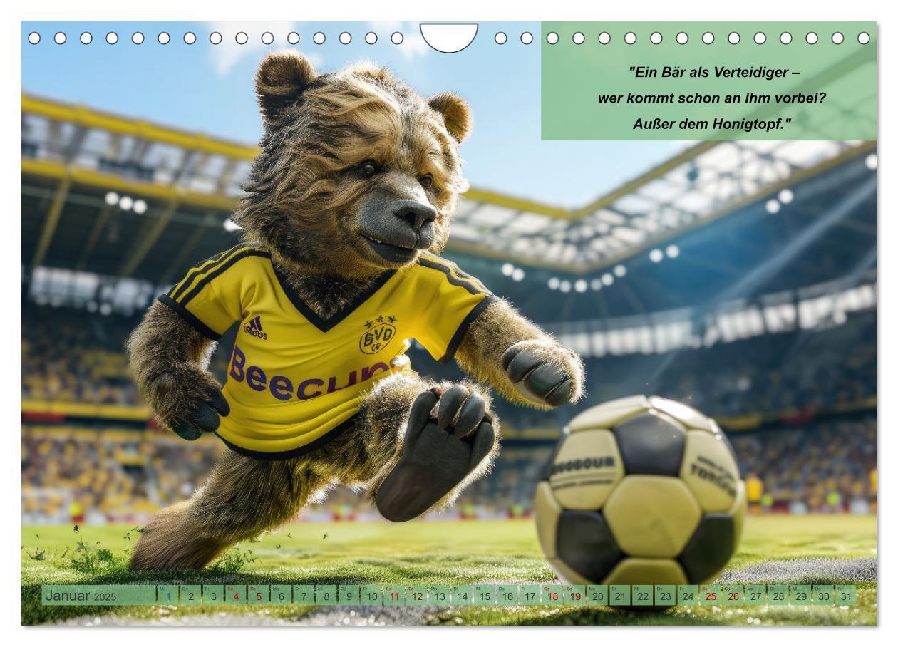 Bild: 9783457152676 | Der tierisch lustige Fußballkalender (Wandkalender 2025 DIN A4...