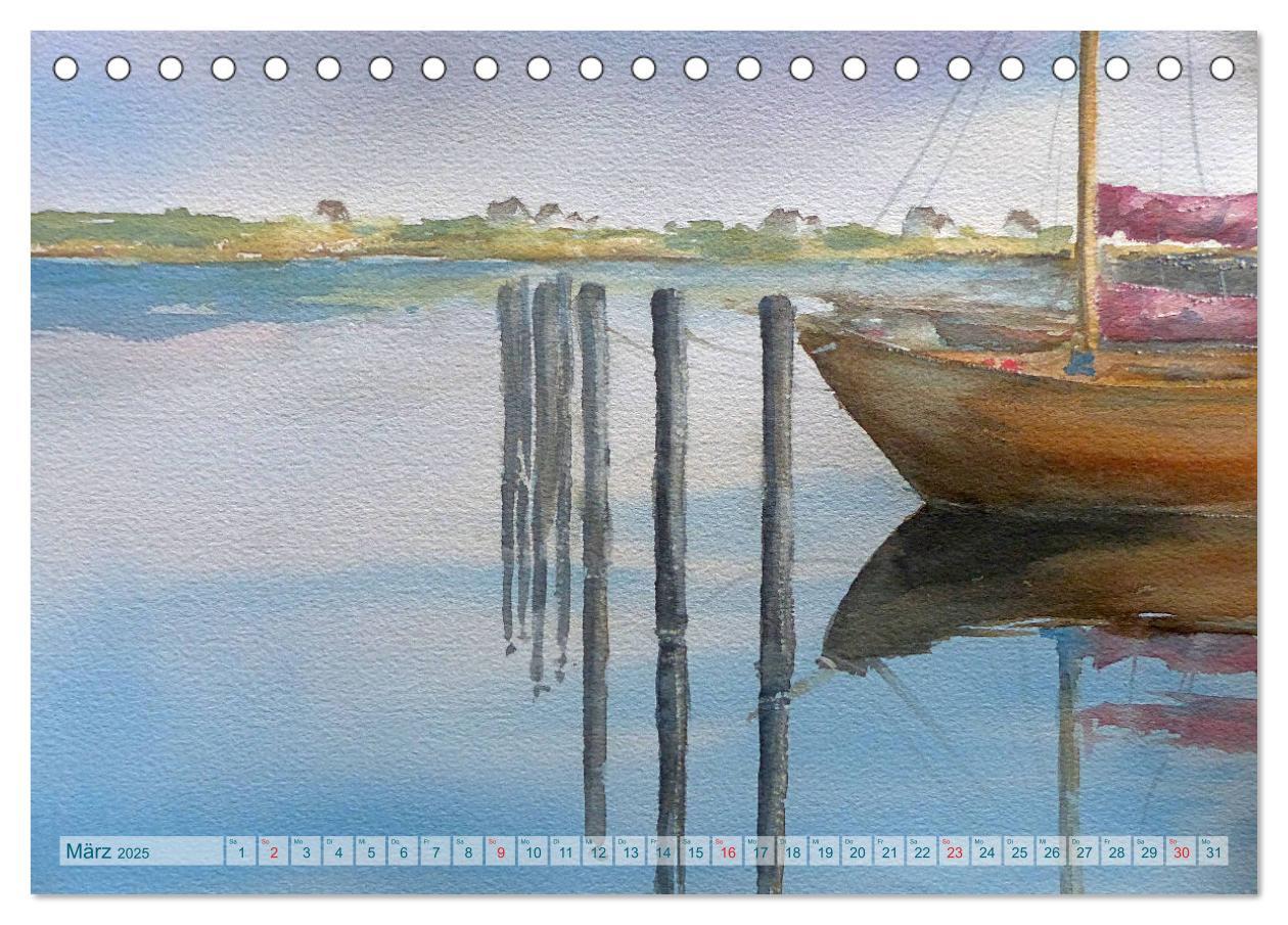 Bild: 9783435260843 | Heiligenhafen in Aquarell (Tischkalender 2025 DIN A5 quer),...