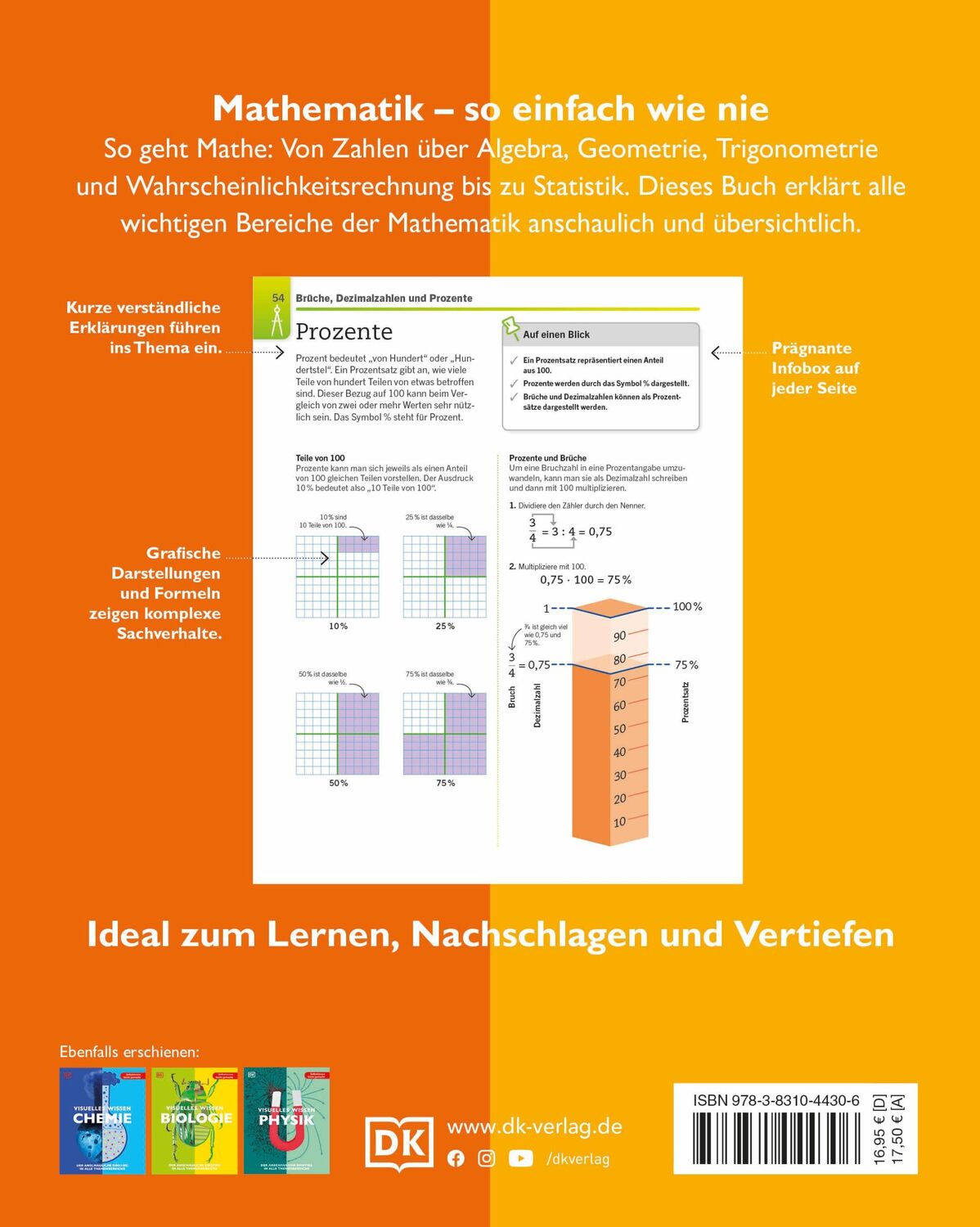 Rückseite: 9783831044306 | Visuelles Wissen. Mathematik | Katja Roth | Taschenbuch | 288 S.