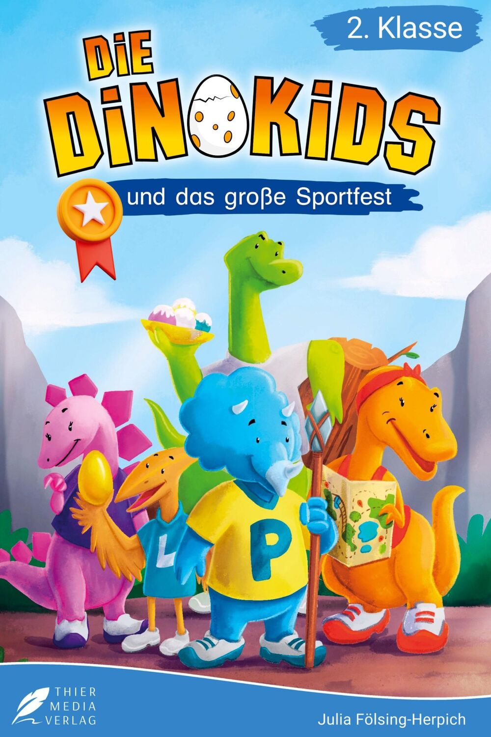 Cover: 9783988760494 | Lesebuch 2. Klasse - Die Dinokids und das große Sportfest | Buch