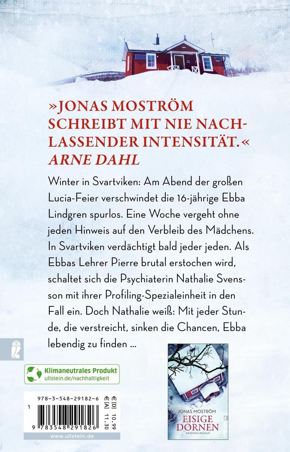 Rückseite: 9783548291826 | Eisesschatten | Kriminalroman | Jonas Moström | Taschenbuch | 512 S.