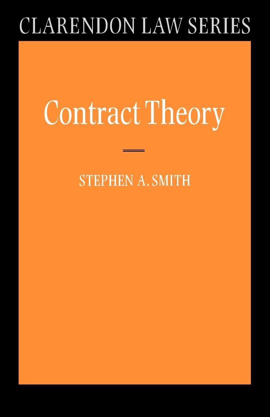 Cover: 9780198765615 | Contract Theory | Stephen A. Smith | Taschenbuch | Paperback | 2004