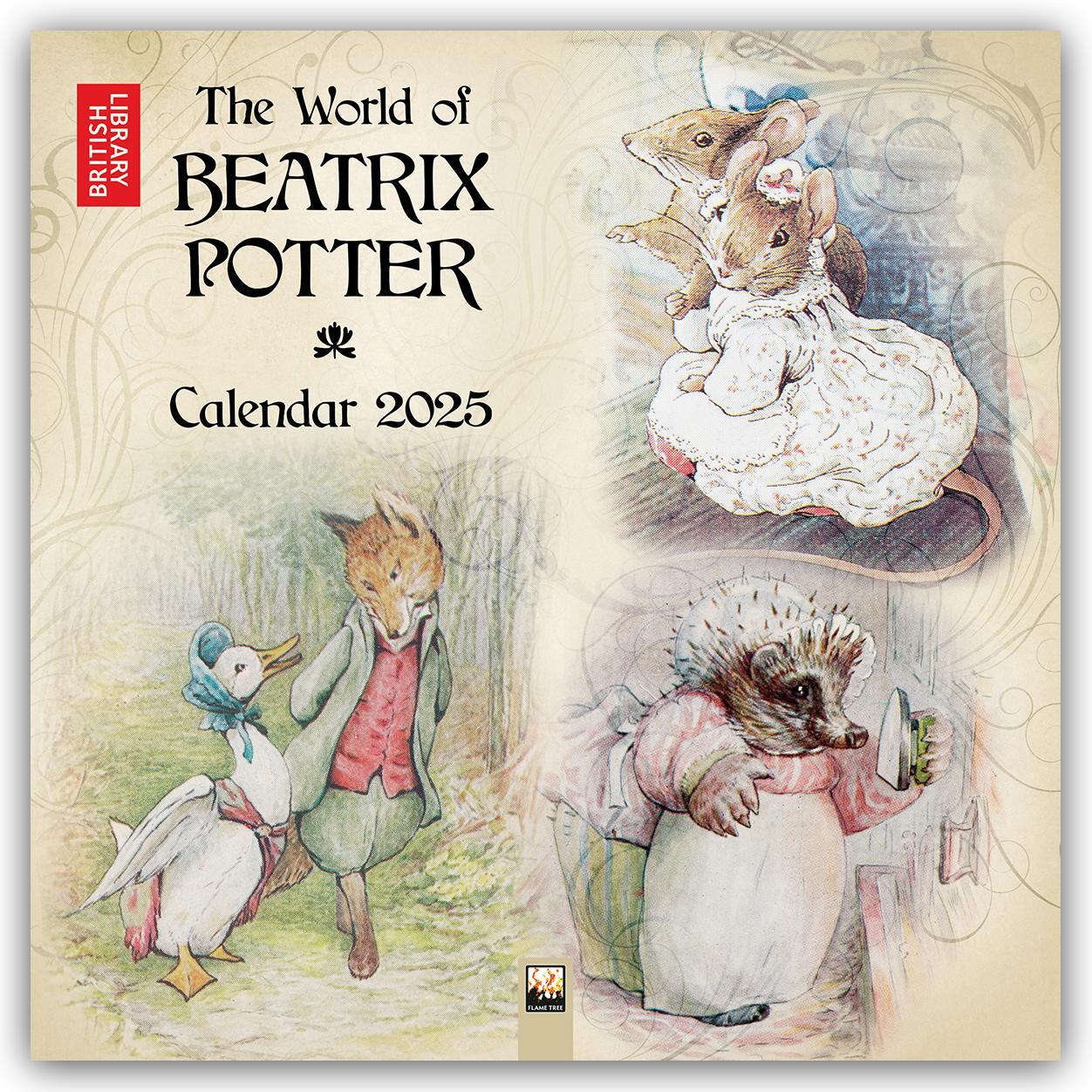 Cover: 9781835620687 | British Library: Beatrix Potter Wall Calendar 2025 (Art Calendar)