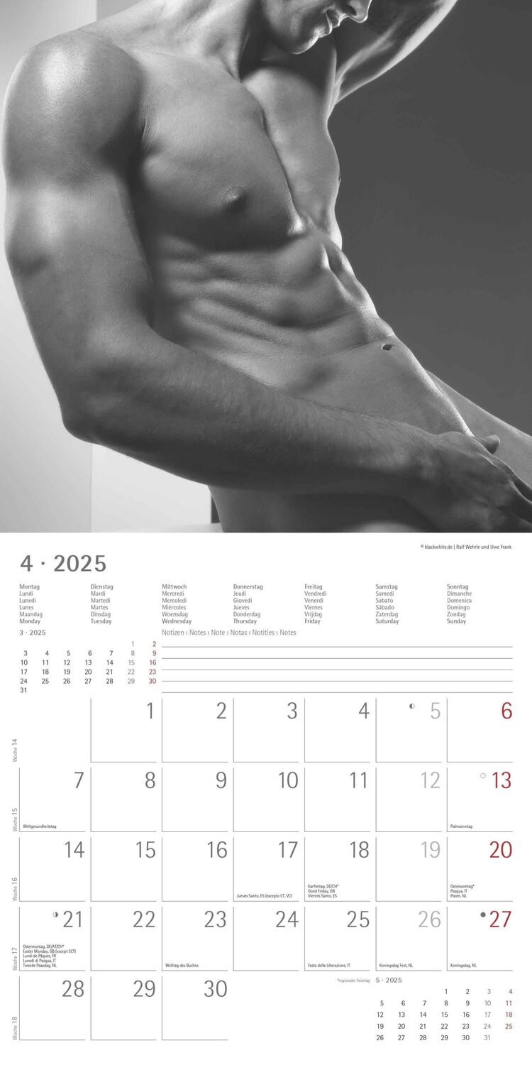 Bild: 4251732343095 | Masculine 2025 - Broschürenkalender 30x30 cm (30x60 geöffnet) -...