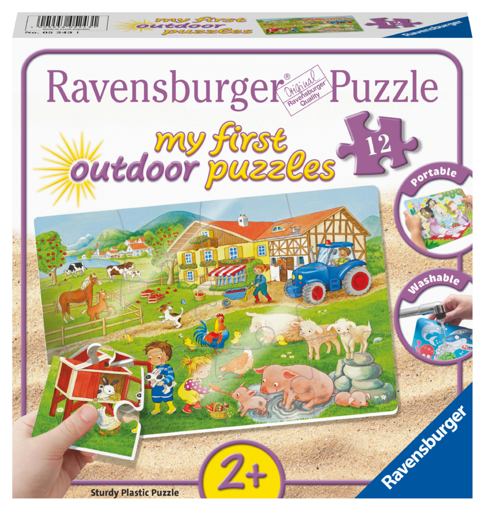 Cover: 4005556052431 | Ravensburger Kinderpuzzle - Lotta und Max auf dem Bauernhof - 12...