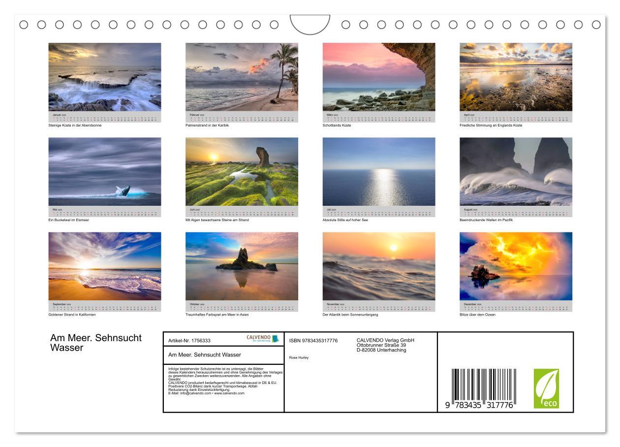 Bild: 9783435317776 | Am Meer. Sehnsucht Wasser (Wandkalender 2025 DIN A4 quer), CALVENDO...