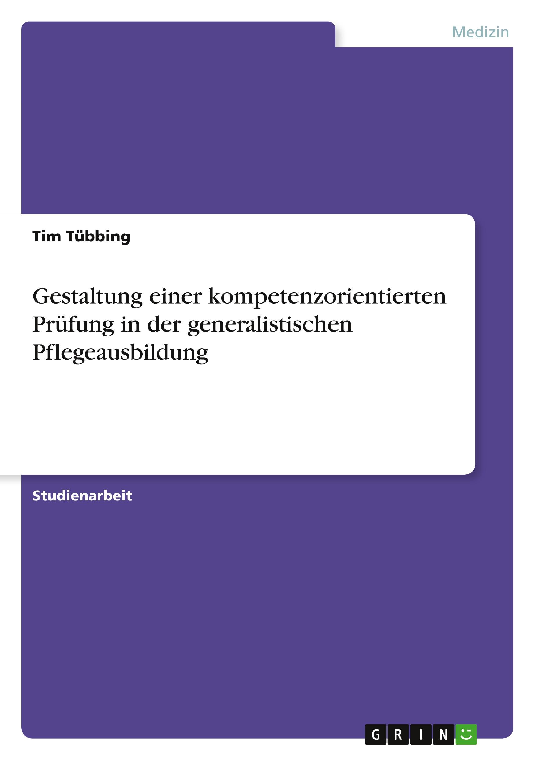 Cover: 9783346878090 | Gestaltung einer kompetenzorientierten Prüfung in der...