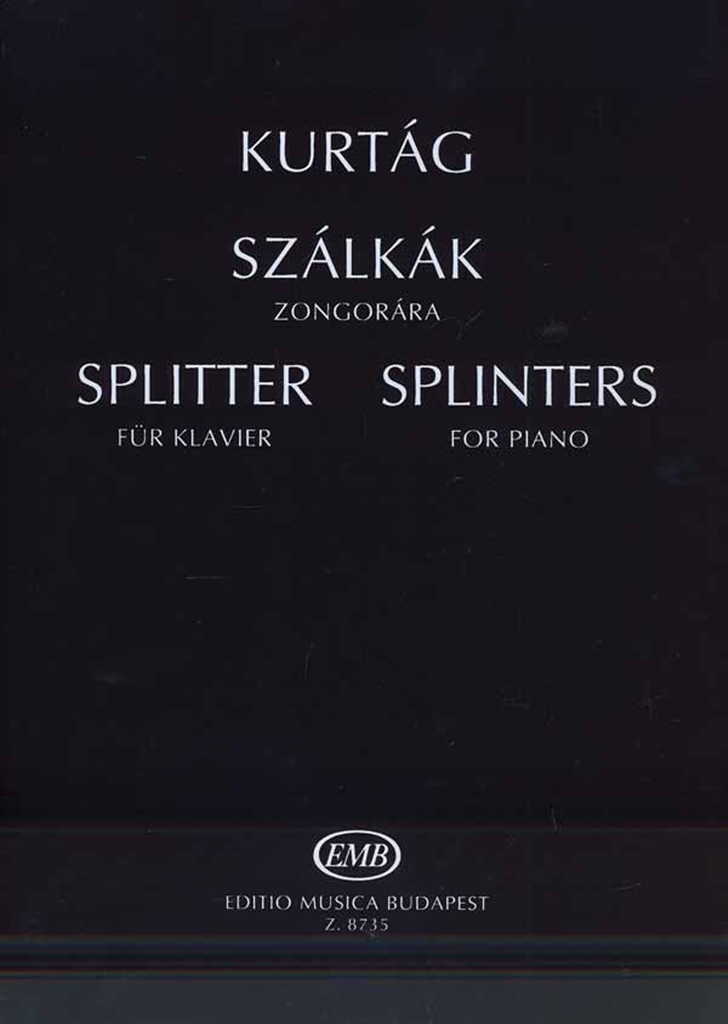 Cover: 9790080087350 | Splitter op. 6d | György Kurtág | Buch | 1979 | Editio Musica Budapest