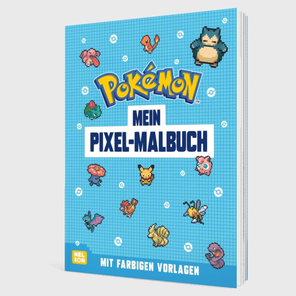 Bild: 9783845126296 | Pokémon Activity-Buch: Mein Pixel-Malbuch | Mit farbigen Vorlagen