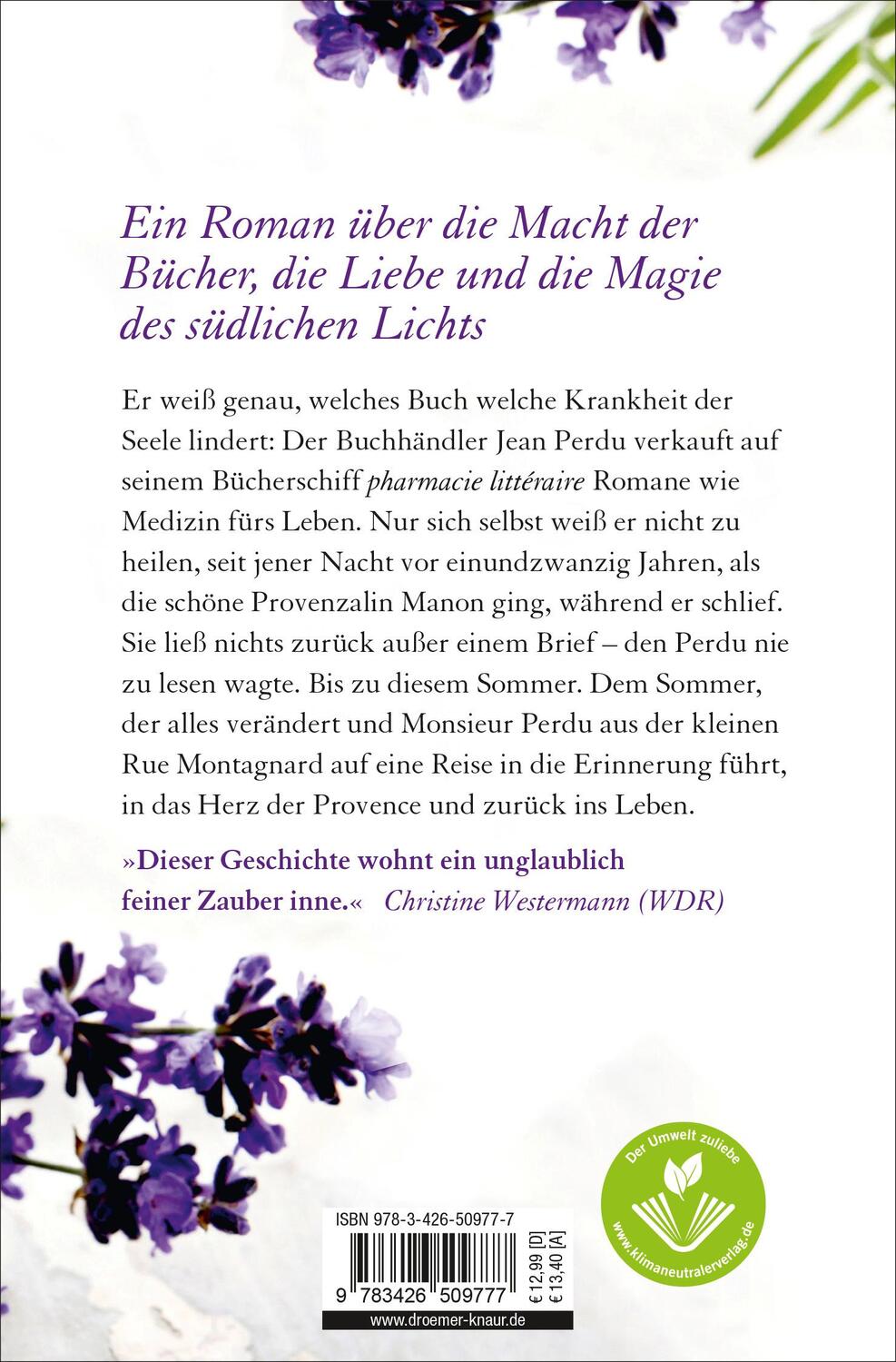 Rückseite: 9783426509777 | Das Lavendelzimmer | Nina George | Taschenbuch | Deutsch | 2014