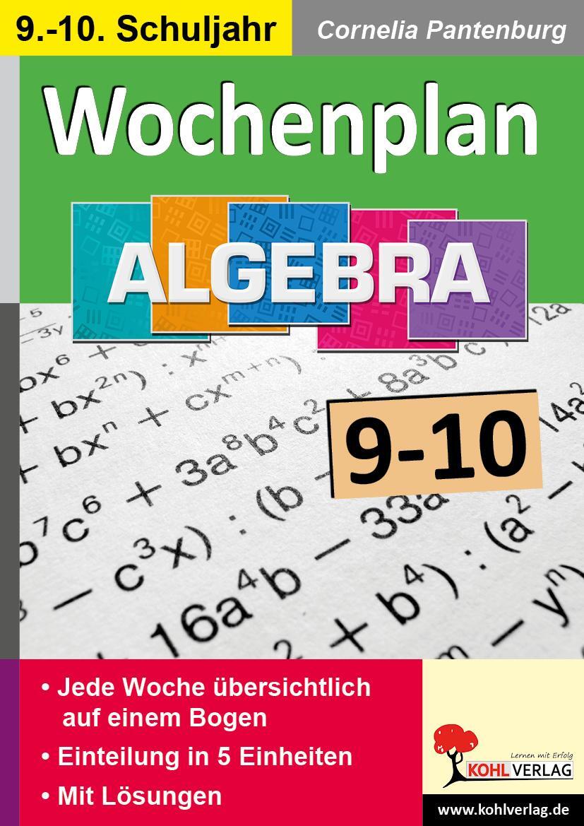 Cover: 9783966242325 | Wochenplan Algebra / Klasse 9-10 | Taschenbuch | Deutsch | 2022