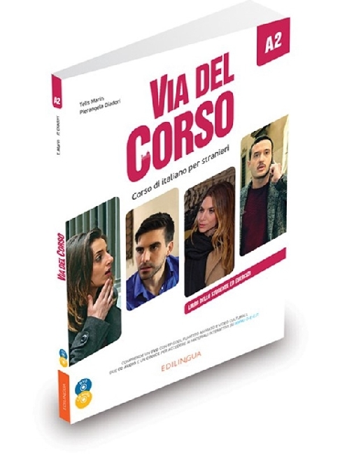 Cover: 9788898433827 | Via del Corso A2, m. 2 Audio-CDs u. Video-DVD | Marin | Taschenbuch