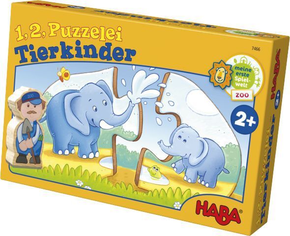 Cover: 4010168074665 | 1, 2 Puzzelei, Tierkinder (Kinderpuzzle) | Mirco Brüchler | Spiel