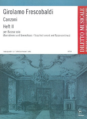 Cover: 9790012112310 | Canzoni per Basso solo | Heft 2, Canzoni V-VlI | Girolamo Frescobaldi