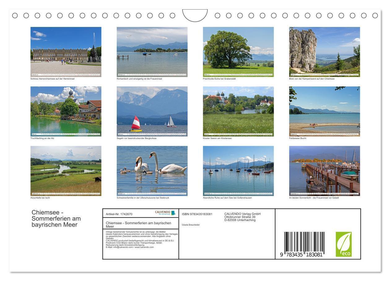 Bild: 9783435183081 | Chiemsee - Sommerferien am bayrischen Meer (Wandkalender 2025 DIN...