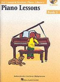 Cover: 9780634055560 | Piano Lessons Book 3 &amp; Audio | Hal Leonard Student Piano Library
