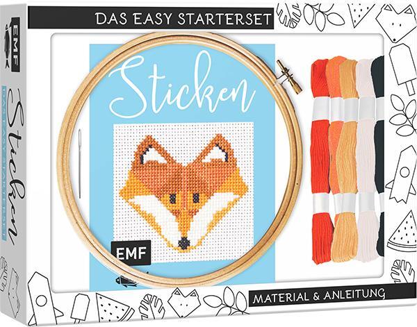 Cover: 9783745916669 | Sticken - das Easy Starterset für dekorative Kreuzstichmotive | Dargel