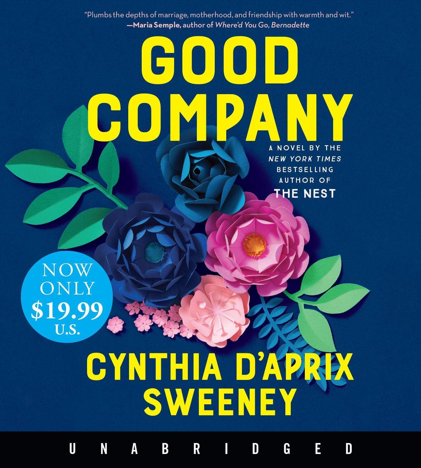 Cover: 9780063224810 | Good Company | A Novel | Cynthia D'Aprix Sweeney | Audio-CD | Audio