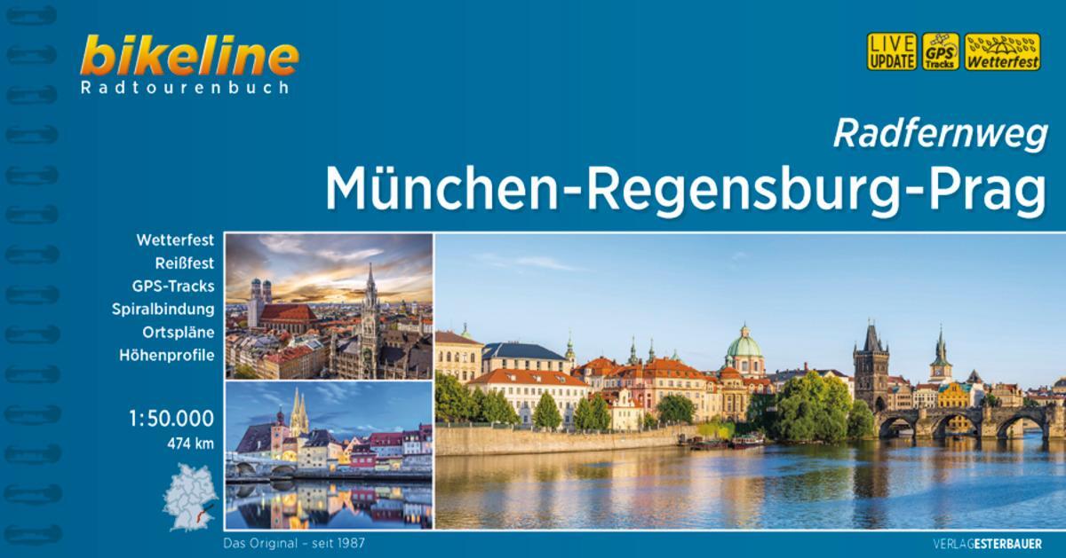 Cover: 9783850009058 | München-Regensburg-Prag Radfernweg | Esterbauer Verlag | Taschenbuch