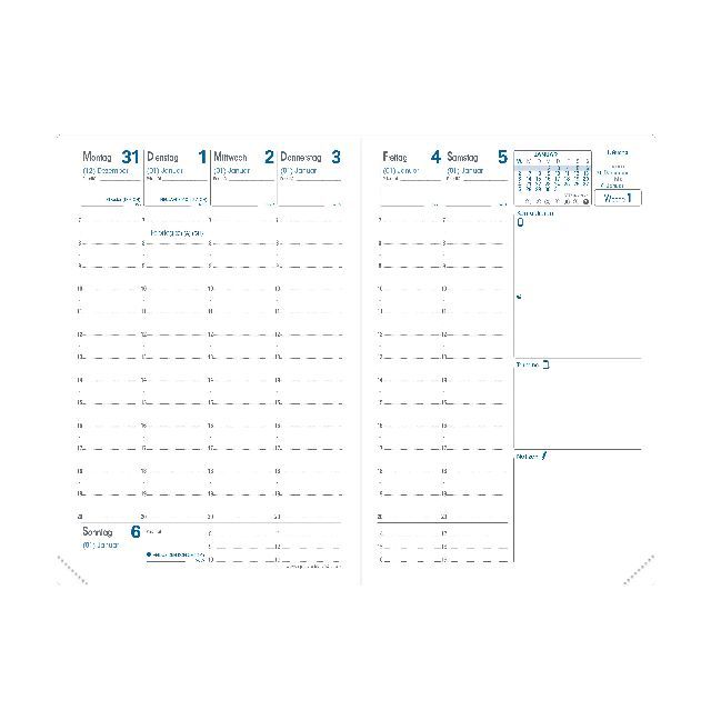 Bild: 3371010120536 | Kalender-Einlage Geschäft bus | Einlage Terminkalender Taschenformat