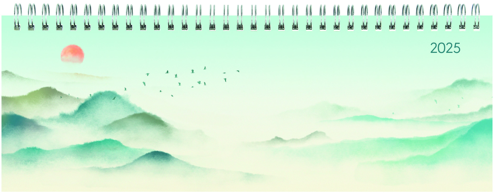 Cover: 4006928024513 | Zettler - Tisch-Querkalender Style 2025 Aquarelle, 29,7x10,5cm,...