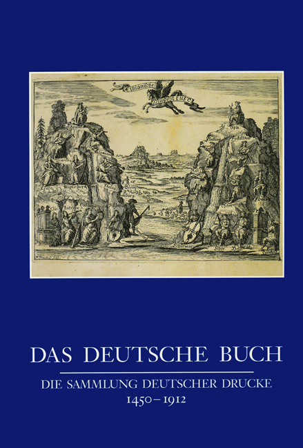 Cover: 9783882268287 | Das Deutsche Buch | Die Sammlung deutscher Drucke 1450-1912 | Reichert