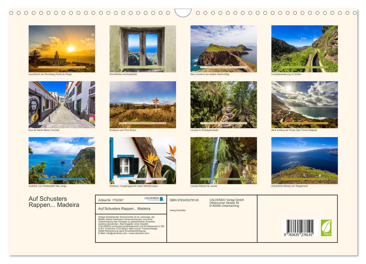 Bild: 9783435278145 | Auf Schusters Rappen... Madeira (Wandkalender 2025 DIN A3 quer),...