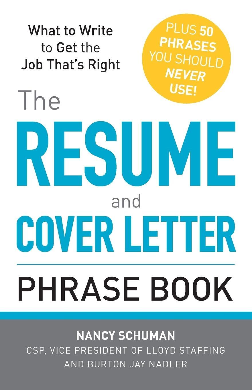 Cover: 9781440509810 | The Resume and Cover Letter Phrase Book | Nancy Schuman (u. a.) | Buch