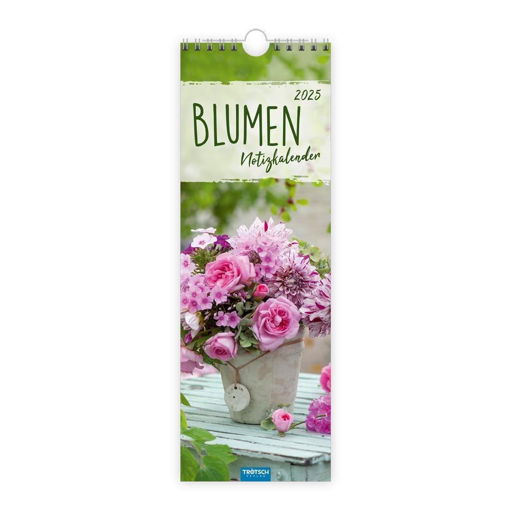 Cover: 9783988022547 | Trötsch Streifenkalender Blumen 2025 Notizkalender | KG | Kalender