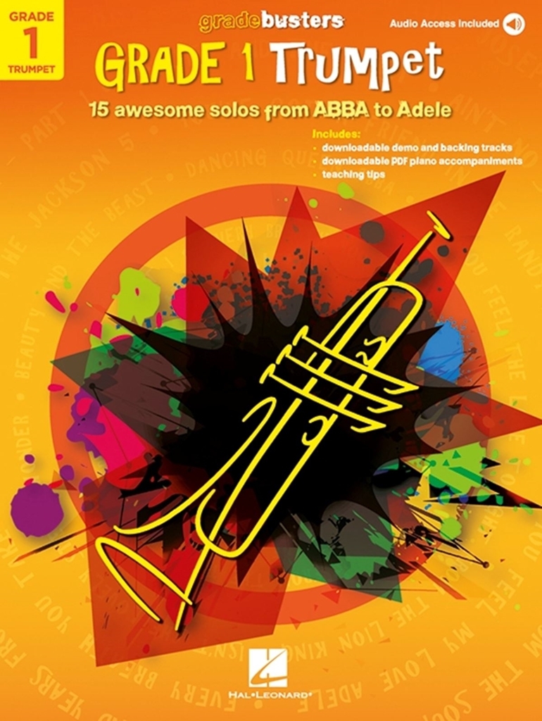 Cover: 888680929718 | Gradebusters Grade 1 - Trumpet | 15 awesome solos from ABBA to Adele