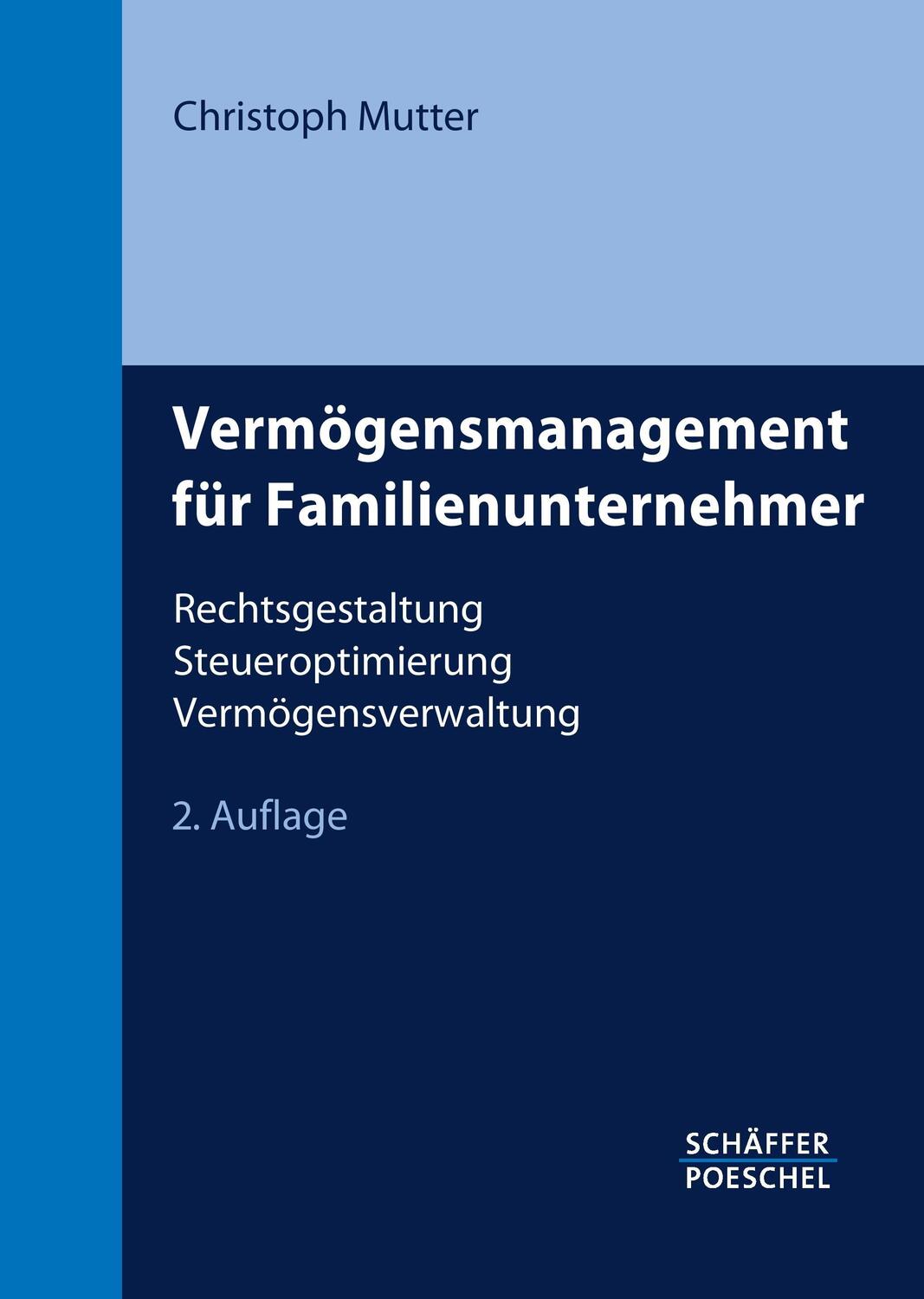 Cover: 9783791029573 | Vermögensmanagement für Familienunternehmer | Christoph Mutter | Buch