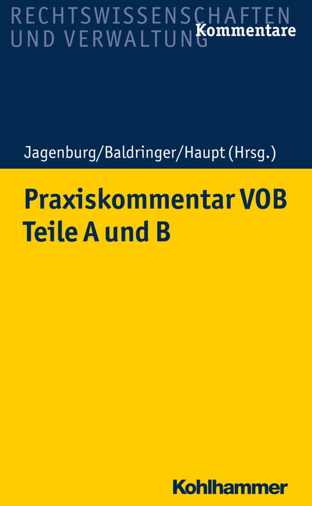Cover: 9783170318137 | Praxiskommentar VOB - Teile A und B | Christian Leesmeister (u. a.)